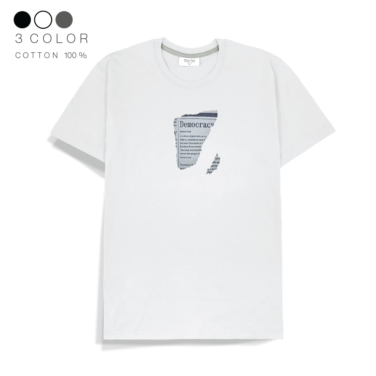 Cotton T-shirt - Democracy