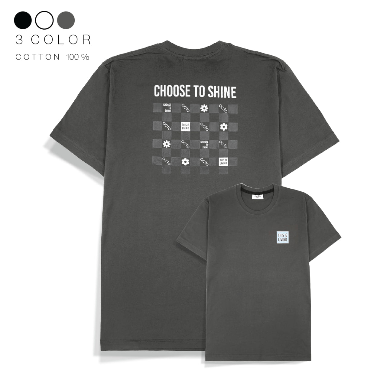 Cotton T-shirt - Choose to shine