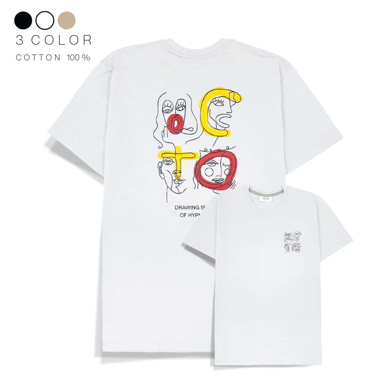 Cotton T-shirt - Drawing